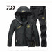 Waterproof Fishing Suit Men Hooded Sports Fishing Hiking Jacket Outdoor Wear