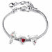 Heart-Shaped Pendant Charm Bracelet Women's Jewelry Metal Fashion Bracelets