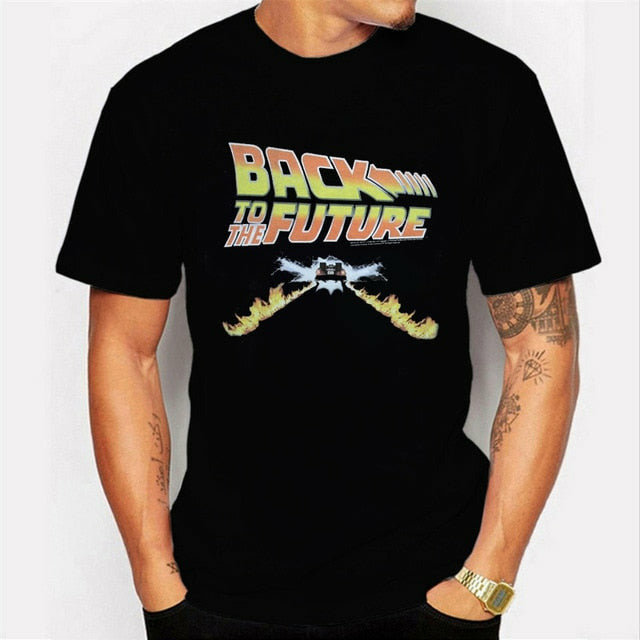 Back To The Future Luminous T-Shirt Short Sleeve Printed Tee Tops ...
