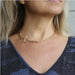 Simple Bead Chain Choker Necklace Leaf Tassel Women Fashion Jewelry