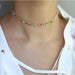 Simple Bead Chain Choker Necklace Leaf Tassel Women Fashion Jewelry