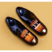 Men's Loafer Genuine Leather Shoes Big Size Slip On Designer Wedding Formal Shoes