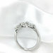 2ctw 6.5mm Round Cut Engagement Wedding Moissanite Diamond Ring Platinum Plated Ring