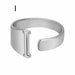 Chunky Wide Hollow A-Z Letter Ring Adjustable Initial Alphabet Ring