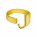 Chunky Wide Hollow A-Z Letter Ring Adjustable Initial Alphabet Ring