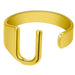 Chunky Wide Hollow A-Z Letter Ring Adjustable Initial Alphabet Ring