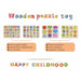 Kids 3D Puzzle Wooden Toys Colorful Geometry Shape Wood Puzzle Educational Toys