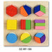 Kids 3D Puzzle Wooden Toys Colorful Geometry Shape Wood Puzzle Educational Toys