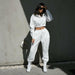 Women Fashion Outfits Tracksuit Hoodies Sweatshirt & Sweatpants Casual Sportswear
