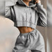 Women Fashion Outfits Tracksuit Hoodies Sweatshirt & Sweatpants Casual Sportswear