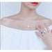 Fashion Wedding Jewelry Sets Silver Zirconia Choker Necklaces Earrings Women Jewelry
