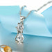 925 Sterling Silver  Cubic Zirconia Cat Kitty Necklace Pendant Earrings Jewelry Set