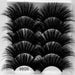 5Pair Fluffy Lashes 25mm 3d Mink Long Thick Natural False Eyelashes