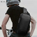 Anti-Thief Cross-Body Backpack Waterproof USB Charging Shoulder Bags