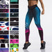 Women High Waist Stretch Spandex Digital Printed Leggings Yoga Pants