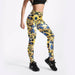 Fashion Spandex Printed Leggings Women Stretch Fitness Yoga Pants