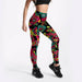 Fashion Spandex Printed Leggings Women Stretch Fitness Yoga Pants