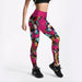 Fashion Spandex Printed Leggings Women Stretch Fitness Yoga Pants