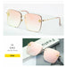 New Fashion Lady Oversize Rimless Square UV400 Sunglasses For Women