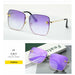 New Fashion Lady Oversize Rimless Square UV400 Sunglasses For Women