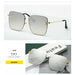 New Fashion Lady Oversize Rimless Square UV400 Sunglasses For Women