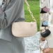 Crocodile Pattern Women Shoulder Bags PU Leather Small  Baguette Purse Handbags