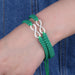 Fashion Couple Bracelets Charm Infinity Bracelets 2Pcs/Set Handmade Bracelet Jewelry