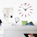 3D Wall Clock DIY Acrylic Mirror Stickers Home Living Room Designer Wall Decor