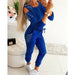 Women Tracksuit High Waist Bandage Fashion Pants 2Pcs Set Lounge Wear Casual Suit