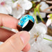 Clear Wood Resin Rings Handmade Colorful Abstract Wood Epoxy Rings  for Women