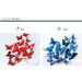 12Pcs Double layer 3D Butterfly Wall Stickers Home Decor