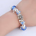 Pink Crystal Charm 925 Sterling Silver Bracelets Women Designer Murano Beads Jewelry