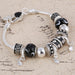 Pink Crystal Charm 925 Sterling Silver Bracelets Women Designer Murano Beads Jewelry
