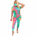 Tie-Dye Two Piece Set Women Casual Sportswear Sweat Suit Short Sleeve Top and Shorts Set