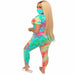 Tie-Dye Two Piece Set Women Casual Sportswear Sweat Suit Short Sleeve Top and Shorts Set