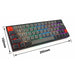SK64 Hot Swappable Mechanical Keyboard RGB Backlit Wireless Bluetooth Gaming Keyboard