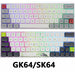 SK64 Hot Swappable Mechanical Keyboard RGB Backlit Wireless Bluetooth Gaming Keyboard