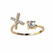 A-Z Letter Gold Adjustable Ring Initial Letter Creative Rings Trendy Jewelry