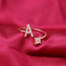 A-Z Letter Gold Adjustable Ring Initial Letter Creative Rings Trendy Jewelry