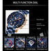 New Fashion Men Watches Stainless Steel Brand Luxury Sports Chronograph Watches
