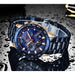 New Fashion Men Watches Stainless Steel Brand Luxury Sports Chronograph Watches