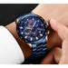New Fashion Men Watches Stainless Steel Brand Luxury Sports Chronograph Watches