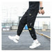 Men's Side Pockets Ribbons Cargo Harem Pants Joggers Streetwear Trouser Pants