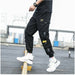 Men's Side Pockets Ribbons Cargo Harem Pants Joggers Streetwear Trouser Pants
