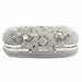 Silver Diamante Crystal Diamond Evening Bag Women Designer Clutch Handbag