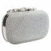 Silver Diamante Crystal Diamond Evening Bag Women Designer Clutch Handbag