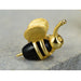 925 Sterling Silver Handmade Fine Jewelry 18K Gold Bee & Dripping Honey Stud Earrings