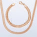 Men Women Jewelry Set Rose Gold Bracelet Necklace Jewelry Set