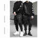 Men Joggers Cargo Pants Streetwear Hip Hop Casual Pockets Track Pants Fashion Trousers