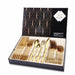 24PCS Gold Tableware Cutlery Dinner Set Knives Forks Spoons Dinnerware Set